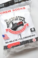 画像2: RAILROAD SOCK (レイルロードソック) MEN'S CREW 6P [WHITE] (2)