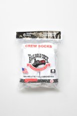 画像1: RAILROAD SOCK (レイルロードソック) MEN'S CREW 6P [WHITE] (1)