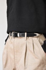 画像10: TORY LEATHER (トリーレザー) 3-Piece Silver Buckle Belts [BLACK/NICKEL] (10)