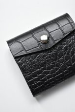 画像2: MASTER & Co. (マスターアンドコー) IBIZA MINI WALLET [BLACK/CROCO] (2)