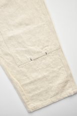 画像11: SOWBOW (ソウボウ) SOWBOW DOUBLE KNEE PAINTER PANTS 10oz HEMP [DENIM NATURAL] (11)