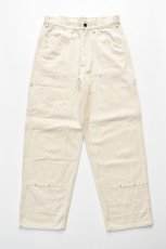 画像2: SOWBOW (ソウボウ) SOWBOW DOUBLE KNEE PAINTER PANTS 10oz HEMP [DENIM NATURAL] (2)