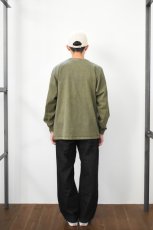 画像16: GOODWEAR (グッドウェア) L/S POCKET TEE PIGMENT DYE [OLIVE] (16)