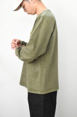 画像11: GOODWEAR (グッドウェア) L/S POCKET TEE PIGMENT DYE [OLIVE] (11)