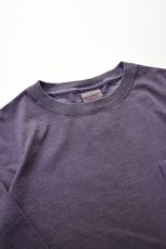 画像3: GOODWEAR (グッドウェア) L/S POCKET TEE PIGMENT DYE [PURPLE] (3)