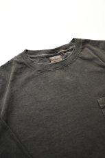 画像3: GOODWEAR (グッドウェア) L/S POCKET TEE PIGMENT DYE [BLACK] (3)