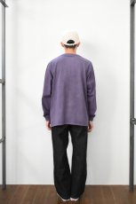 画像16: GOODWEAR (グッドウェア) L/S POCKET TEE PIGMENT DYE [PURPLE] (16)