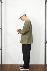 画像15: GOODWEAR (グッドウェア) L/S POCKET TEE PIGMENT DYE [OLIVE] (15)