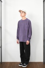 画像14: GOODWEAR (グッドウェア) L/S POCKET TEE PIGMENT DYE [PURPLE] (14)