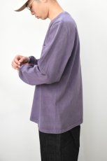 画像11: GOODWEAR (グッドウェア) L/S POCKET TEE PIGMENT DYE [PURPLE] (11)