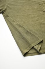 画像7: GOODWEAR (グッドウェア) L/S POCKET TEE PIGMENT DYE [OLIVE] (7)