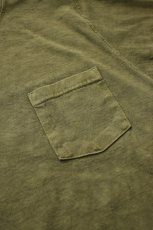 画像5: GOODWEAR (グッドウェア) L/S POCKET TEE PIGMENT DYE [OLIVE] (5)