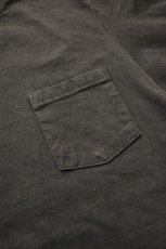 画像5: GOODWEAR (グッドウェア) L/S POCKET TEE PIGMENT DYE [BLACK] (5)