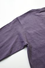 画像9: GOODWEAR (グッドウェア) L/S POCKET TEE PIGMENT DYE [PURPLE] (9)