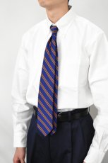 画像6: J.PRESS (ジェイプレス) REGIMENTAL TIE [NAVY/ORANGE/GREEN] (6)