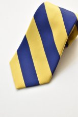 画像2: J.PRESS (ジェイプレス) REGIMENTAL TIE [NAVY/YELLOW] (2)