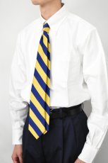 画像6: J.PRESS (ジェイプレス) REGIMENTAL TIE [NAVY/YELLOW] (6)