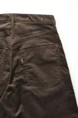 画像8: SCYE BASICS (サイベーシックス) SOLOTEX Stretch Corduroy Wide Leg Jeans [BROWN] (8)