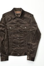 画像1: SCYE BASICS (サイベーシックス) SOLOTEX Stretch Corduroy Trucker Jacket [BROWN] (1)