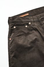 画像5: SCYE BASICS (サイベーシックス) SOLOTEX Stretch Corduroy Wide Leg Jeans [BROWN] (5)