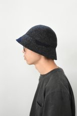 画像7: Indietro Association (インディエトロアソシエーション) Color Blocking Metro Hat [BLACK] (7)