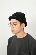 画像5: Indietro Association (インディエトロアソシエーション) Roll Knit Cap [BLACK] (5)