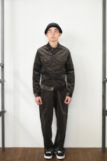 画像16: SCYE BASICS (サイベーシックス) SOLOTEX Stretch Corduroy Wide Leg Jeans [BROWN] (16)