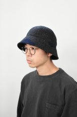 画像6: Indietro Association (インディエトロアソシエーション) Color Blocking Metro Hat [BLACK] (6)