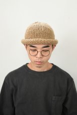 画像8: Indietro Association (インディエトロアソシエーション) Roll Knit Cap [BEIGE] (8)