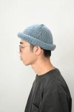 画像6: Indietro Association (インディエトロアソシエーション) Roll Knit Cap [L.BLUE] (6)