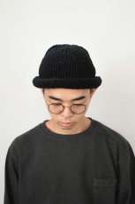 画像8: Indietro Association (インディエトロアソシエーション) Roll Knit Cap [BLACK] (8)