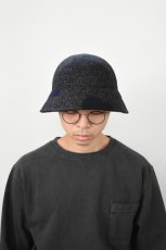 画像9: Indietro Association (インディエトロアソシエーション) Color Blocking Metro Hat [BLACK] (9)