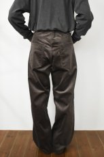 画像14: SCYE BASICS (サイベーシックス) SOLOTEX Stretch Corduroy Wide Leg Jeans [BROWN] (14)