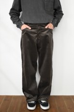 画像12: SCYE BASICS (サイベーシックス) SOLOTEX Stretch Corduroy Wide Leg Jeans [BROWN] (12)