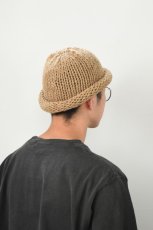 画像7: Indietro Association (インディエトロアソシエーション) Roll Knit Cap [BEIGE] (7)