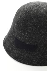 画像2: Indietro Association (インディエトロアソシエーション) Color Blocking Metro Hat [BLACK] (2)