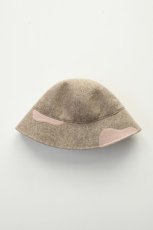 画像4: Indietro Association (インディエトロアソシエーション) Color Blocking Metro Hat [BEIGE] (4)