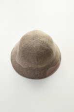 画像1: Indietro Association (インディエトロアソシエーション) Color Blocking Metro Hat [BEIGE] (1)