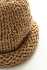 画像3: Indietro Association (インディエトロアソシエーション) Roll Knit Cap [BEIGE] (3)