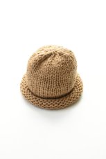 画像1: Indietro Association (インディエトロアソシエーション) Roll Knit Cap [BEIGE] (1)