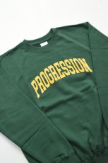 画像3: Progress Running Club (プログレスランニングクラブ) PROGRESSION SWEAT SHIRT [GREEN] (3)