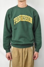 画像9: Progress Running Club (プログレスランニングクラブ) PROGRESSION SWEAT SHIRT [GREEN] (9)