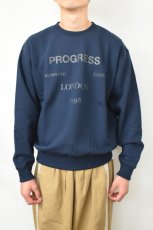 画像9: Progress Running Club (プログレスランニングクラブ)  LONDON SWEAT SHIRT [NAVY] (9)