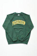 画像2: Progress Running Club (プログレスランニングクラブ) PROGRESSION SWEAT SHIRT [GREEN] (2)