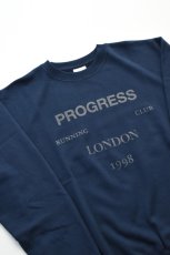 画像3: Progress Running Club (プログレスランニングクラブ)  LONDON SWEAT SHIRT [NAVY] (3)