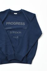 画像1: Progress Running Club (プログレスランニングクラブ)  LONDON SWEAT SHIRT [NAVY] (1)