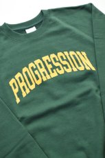 画像5: Progress Running Club (プログレスランニングクラブ) PROGRESSION SWEAT SHIRT [GREEN] (5)