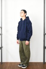 画像14: TYCA (タイカ) INDIGO HOODED SWEAT PARKA [STONE WASHED] (14)