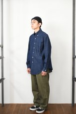 画像19: orslow (オアスロウ) WIDE FIT FRENCH WORK PANTS [ARMY GREEN] (19)