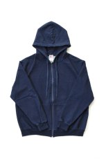 画像2: TYCA (タイカ) INDIGO HOODED SWEAT PARKA [STONE WASHED] (2)